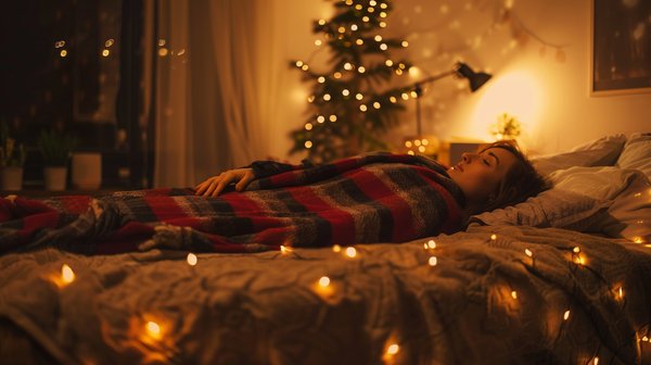 Améliorez votre sommeil avec un plaid lesté apaisant